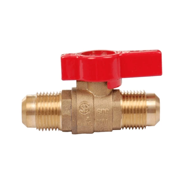 Brass Gas Flare Ball Valve Male Thread Brass Valve With Butterfly Handle suppliers