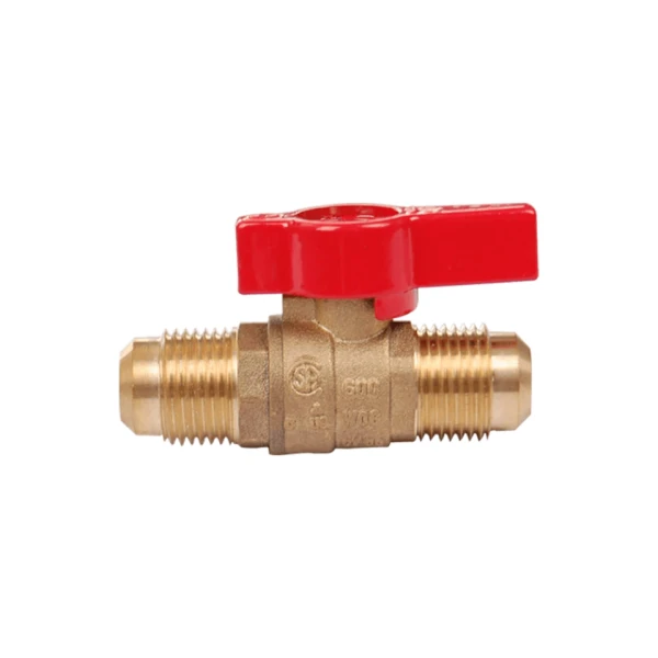 Brass Gas Flare Ball Valve Male Thread Brass Valve With Butterfly Handle price
